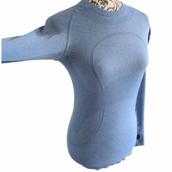 Lululemon Run: Swiftly Tech Long Sleeve Limitless Blue Rel: 1/13 Women's size 4 - Picture 9 of 16